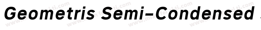 Geometris Semi-Condensed Semi Bold字体转换